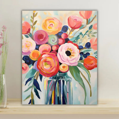 Bouquet Moderne aux Teintes Pastel
