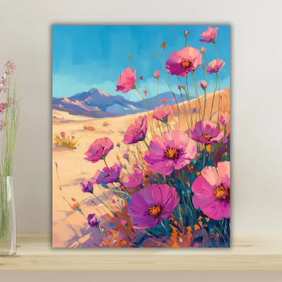 Fleurs Sauvages sous Ciel d’Ocre