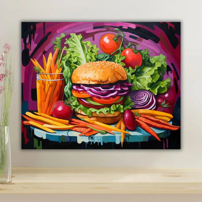 Gourmandise Urbaine aux Couleurs Vives