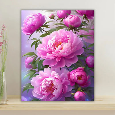 Pivoines Roses aux Reflets Veloutés